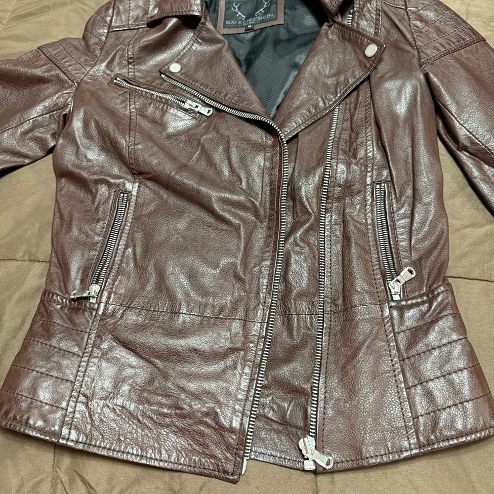 Brown Leather Women's Jacket